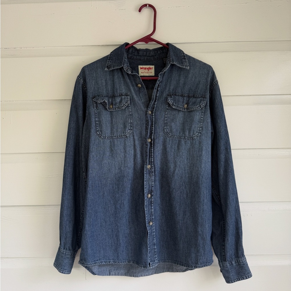 Wrangler Indigo Button-Up Shirt